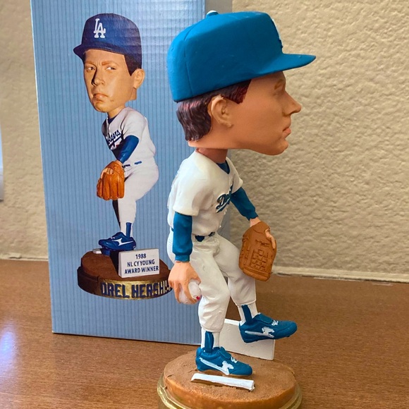 Official LOS ANGELES DODGERS 2012 OREL HERSHISER 50th Anniversary BOBBLEHEAD - Picture 7 of 7